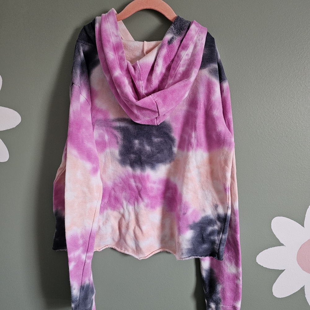 Justice Active Pink and Cream Hoodie Sweatshirt - Picture 4 of 4